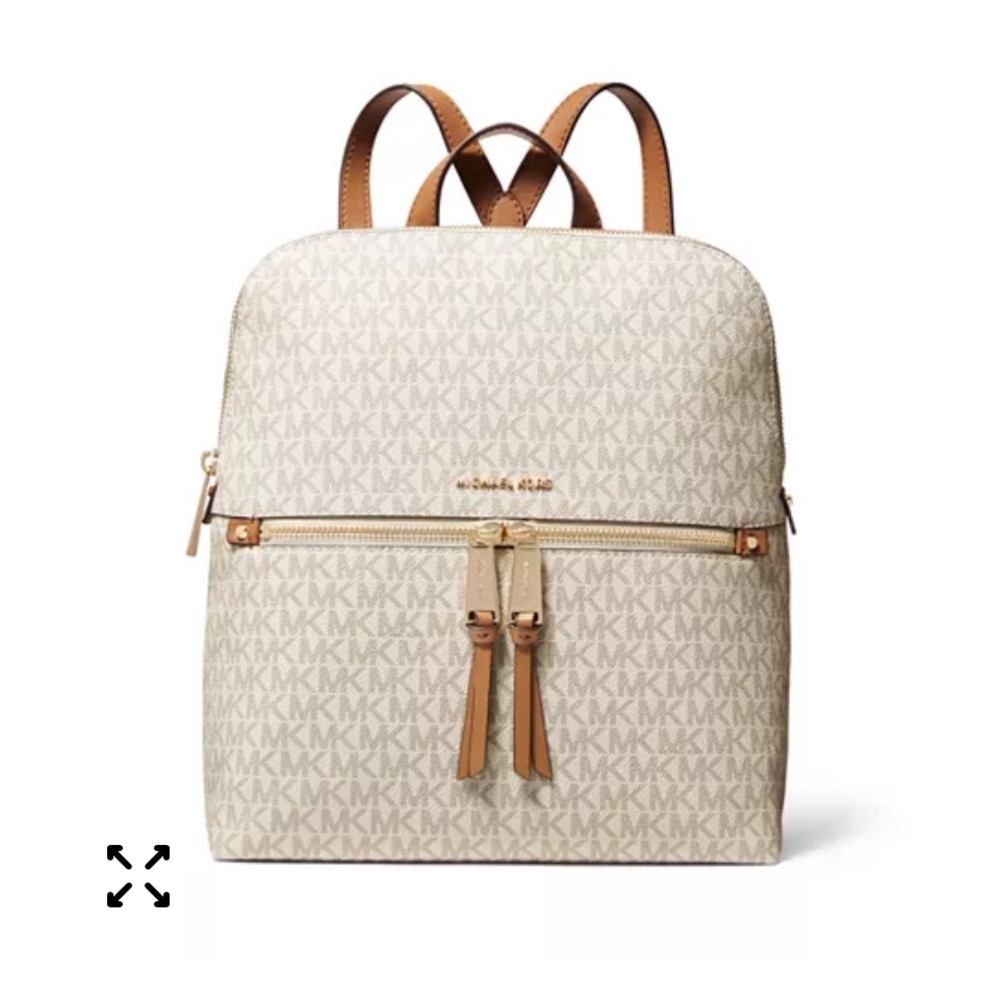 NWT Michael Kors Rhea Zip Medium Slim Backpack - Picture 4 of 11